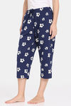 Rosaline Disco Daze Knit Cotton Capri - Ocean Cavern — thumbnail 2
